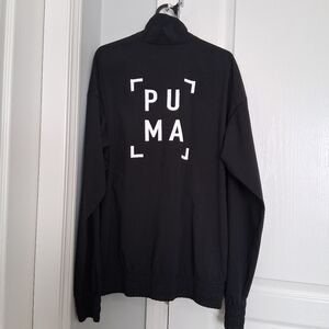 PUMA Black and White Logo Jacket Size M